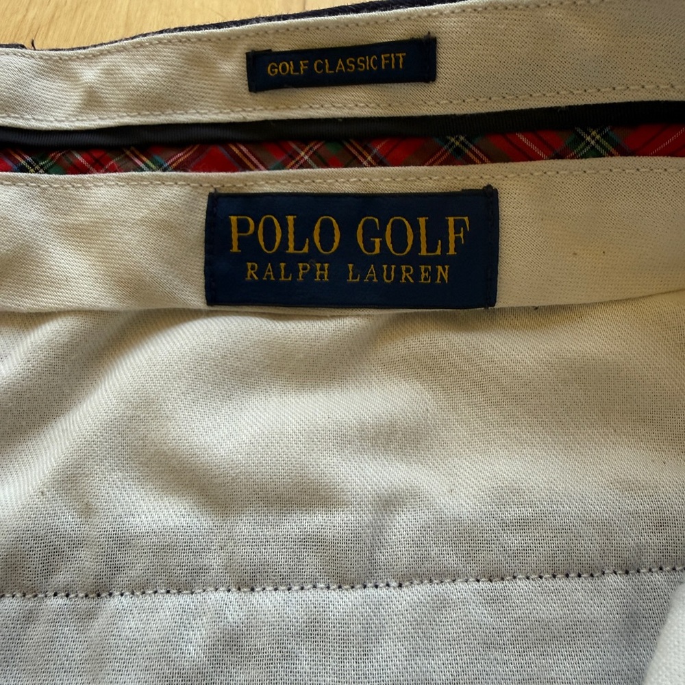 Polo Golf Ralph Lauren Navy Shorts Mens 38 Classic Fit Stretch Chino - Picture 3 of 9
